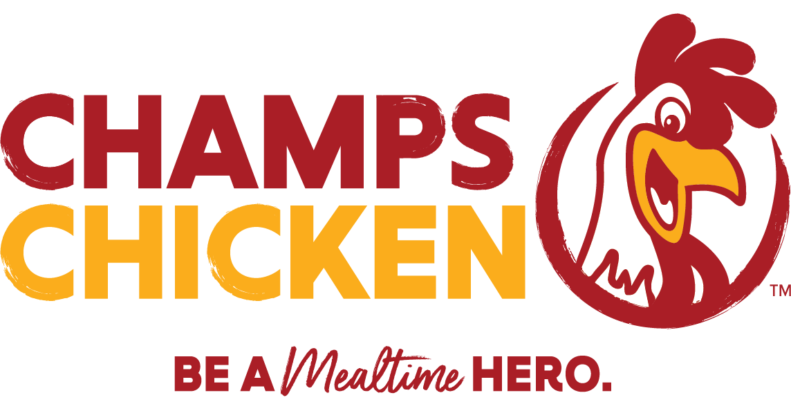 Burcham Companies Champs Chicken Be a Mealtime Hero Fried Chicken Franchise logor LI Ad